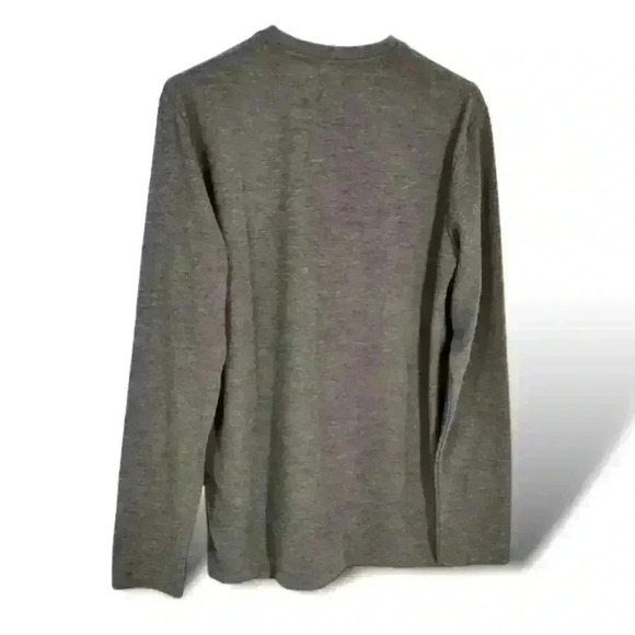 Level Ten Men's Small Knit Long Sleeve Crew Neck Pullover Shirt Charcoal - Picture 2 of 6